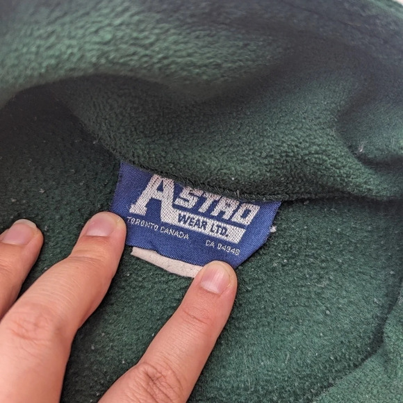 Vintage Astro Wear America's  Best Plants Green Zip Up Sweater Unisex - Picture 4 of 8